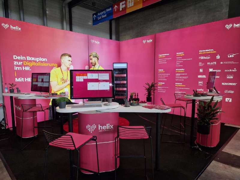 Der komplette Messestand