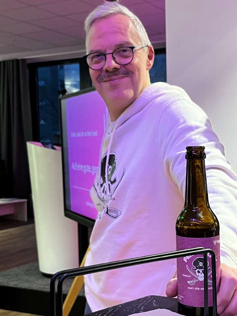 Jochen mit einem Perbierlity