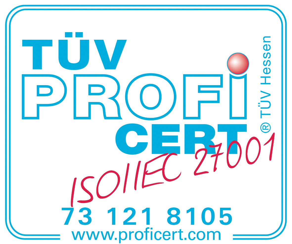 Zertifikat ISO/IEC 27001