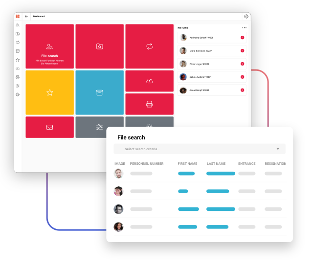 File search dashboard