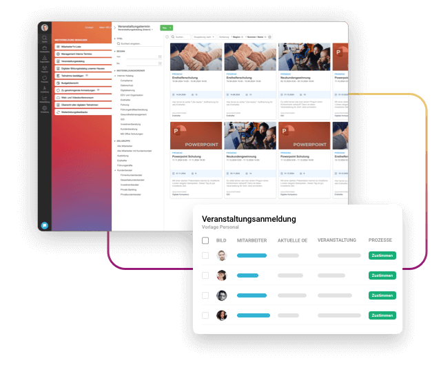 Weiterbildungsmanagement in HELIX